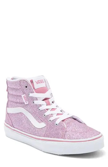 Vans Kids' Filmore High Top Sneaker in Spring Glitter Mauve at Nordstrom Rack, Size 4 M | Nordstrom Rack