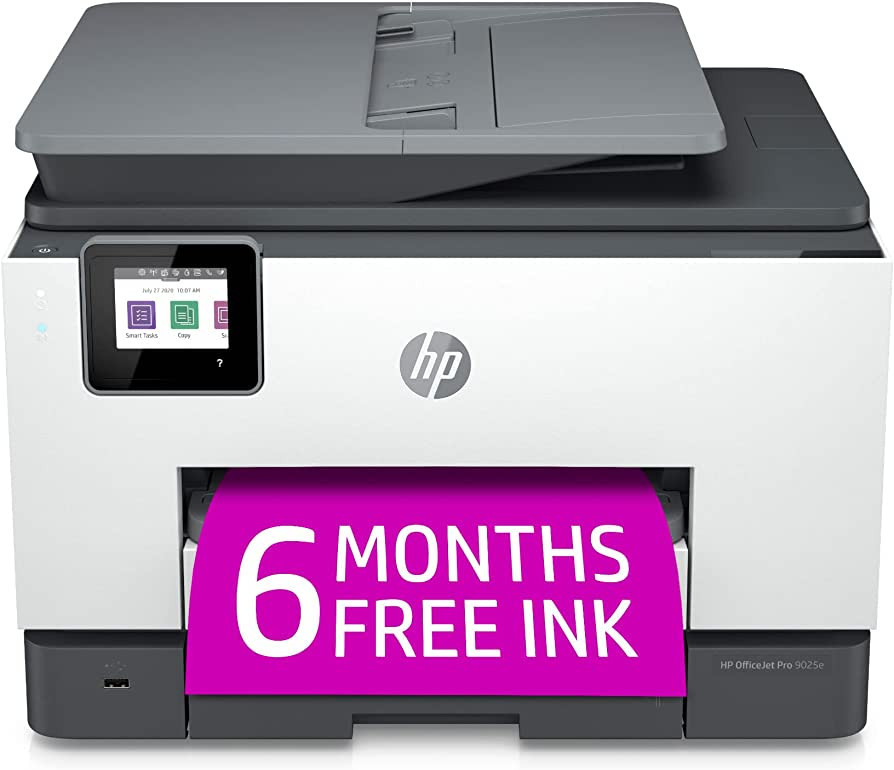 HP OfficeJet Pro 9025e Wireless Color All-in-One Printer with Bonus 6 Months Instant Ink with HP+... | Amazon (US)