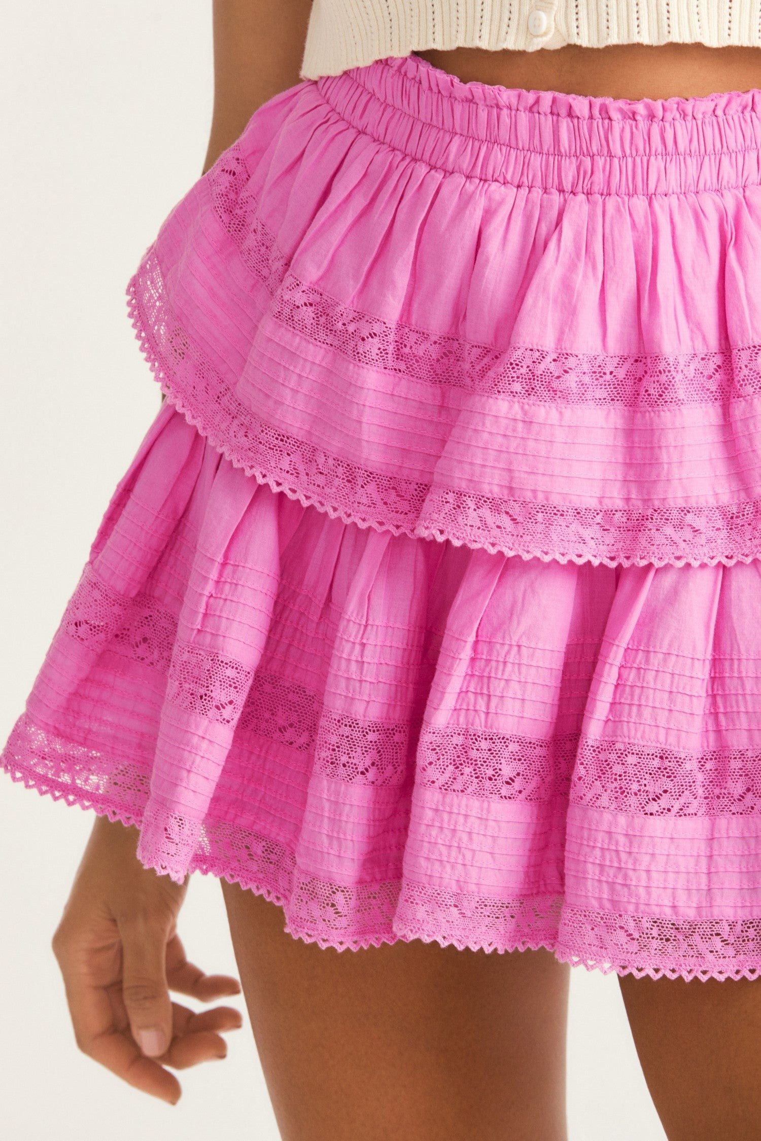 Ruffle Mini Skirt | LOVESHACKFANCY