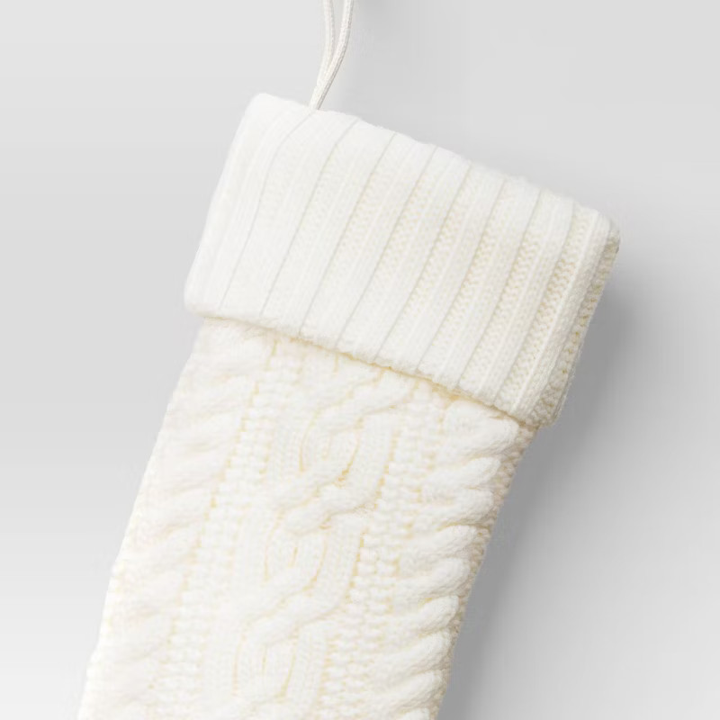 20" Cable Knit Christmas Stocking - Wondershop™ | Target