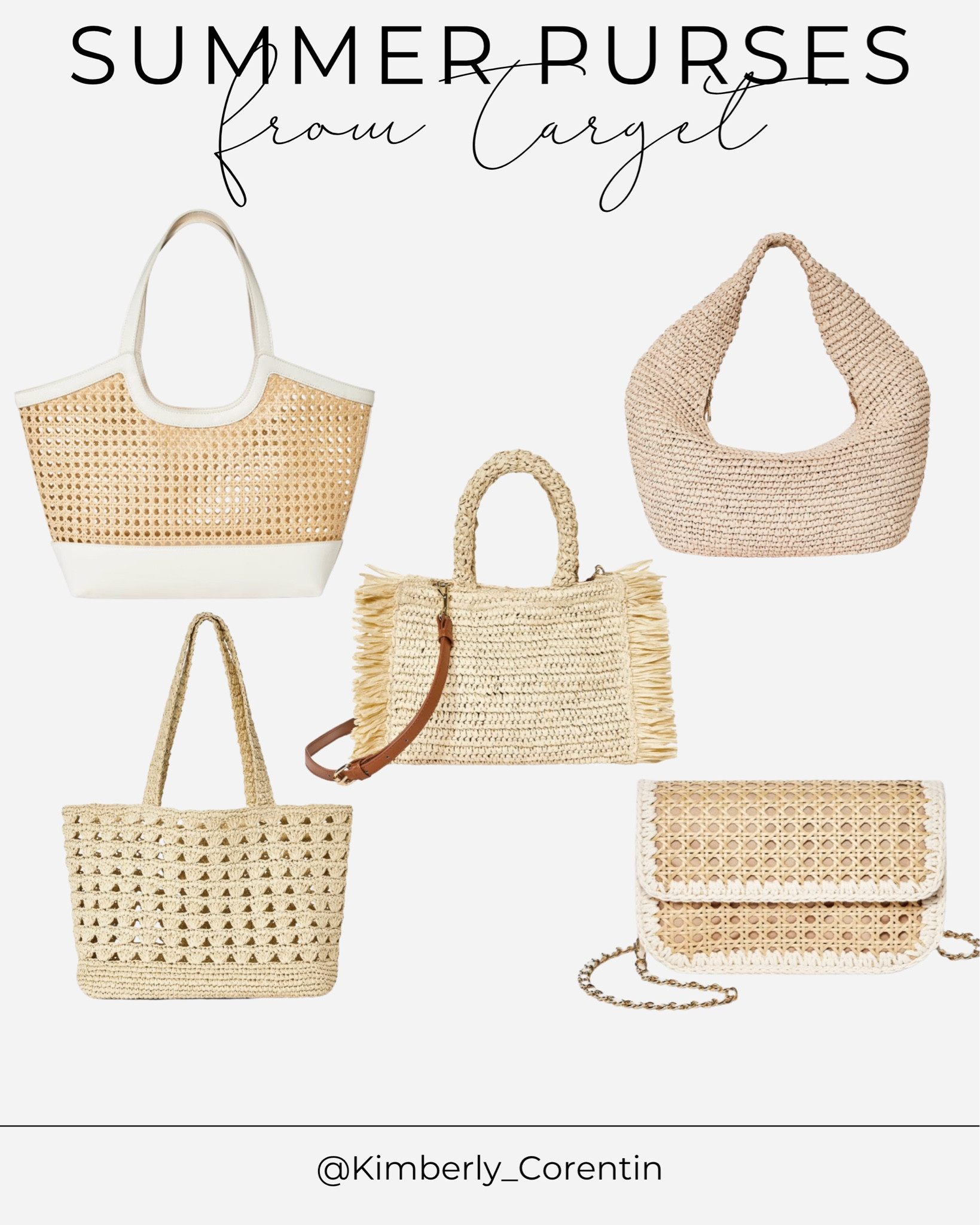 Summer purses from Target! These would make great accessories for the beach and some of these totes can double as a beach bag! 

Raffia purses, nude purses, target, target purses, vacation outfits beach, summer outfits, spring outfits, summer purses, vacation purses, graduation dresses, vacation outfits, target style

#LTKootd #LTKSwim #LTKTravel