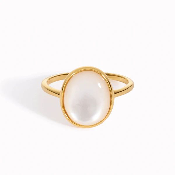 Mother of Pearl Ring - Margit | Linjer