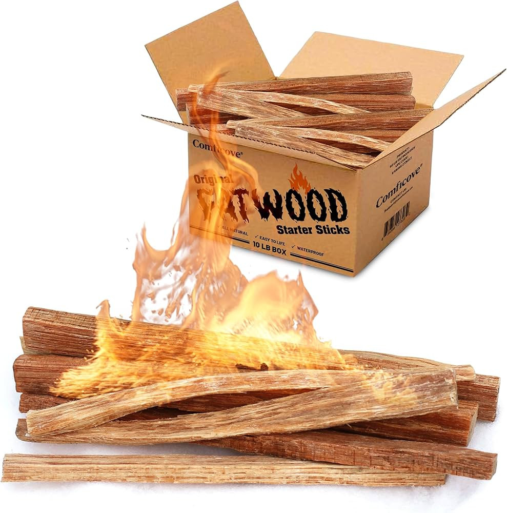 Fatwood Fire Starter Sticks 10 lbs | Premium Resin-Rich Pine Firewood | Fire Stick Ideal for Camp... | Amazon (US)