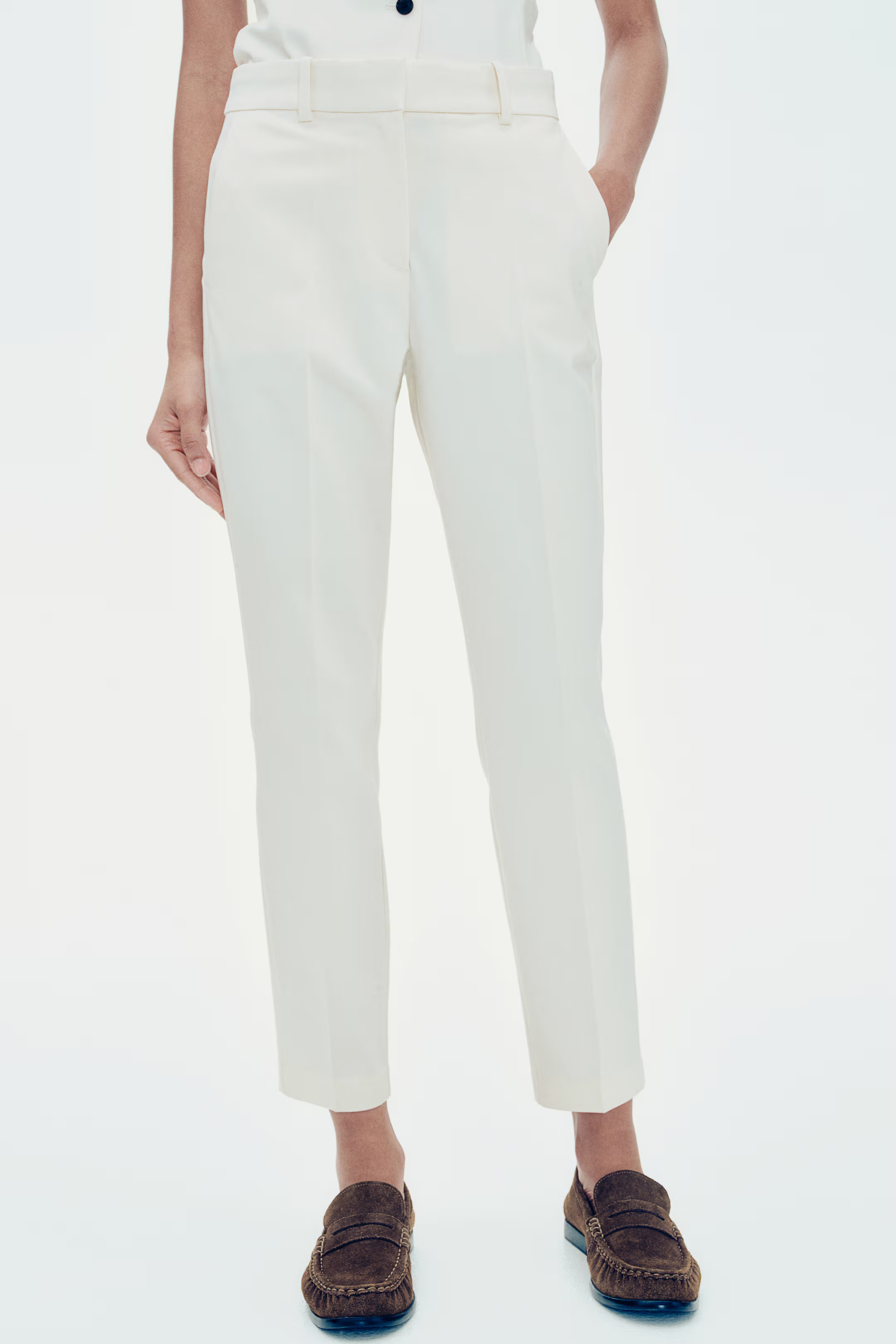 Slacks - White - Ladies | H&M US | H&M (US + CA)