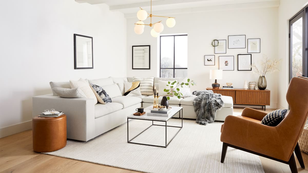 Harmony Modular 4-Piece Sectional (118"–128") | West Elm (US)