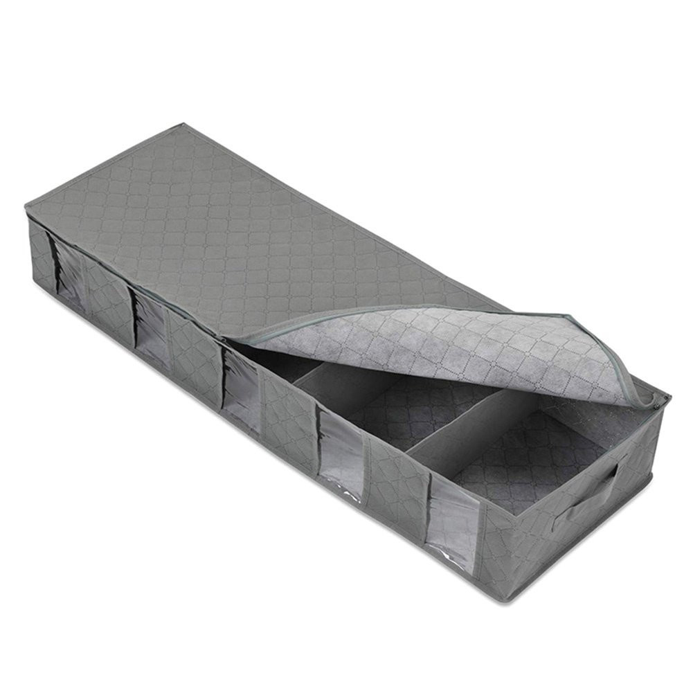 Under Bed Clothes Item Storage Container Clothes Organizer Foldable With 5 Sections And Visible C... | Walmart (US)