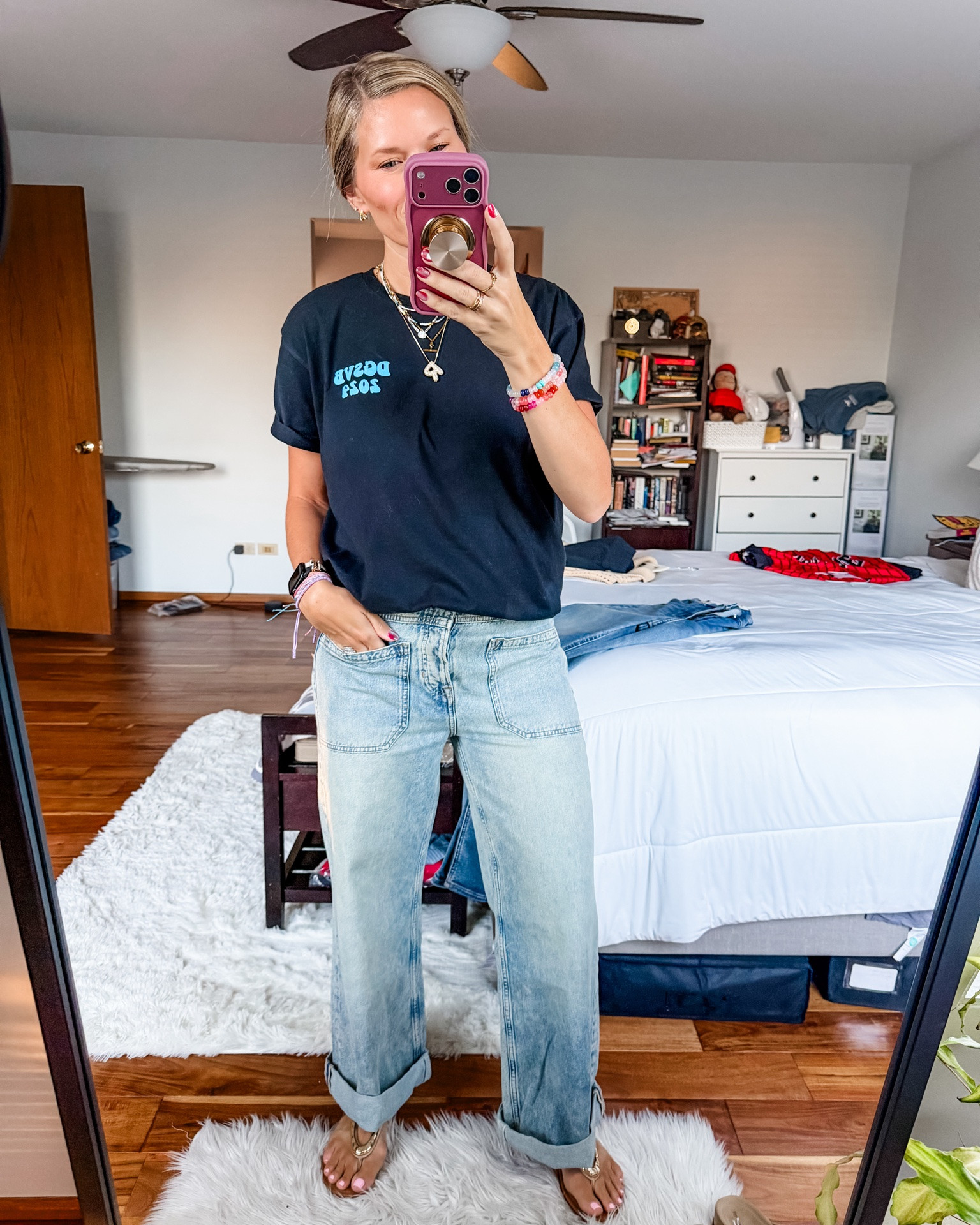 I don’t use the O-word often but I’m actually kind of obsessed with these jeans and they are 40% off right now! . They are soft and comfy and so cute! If you’re between sizes definitely go down one!

#LTKootd #LTKOver40 #LTKWorkwear