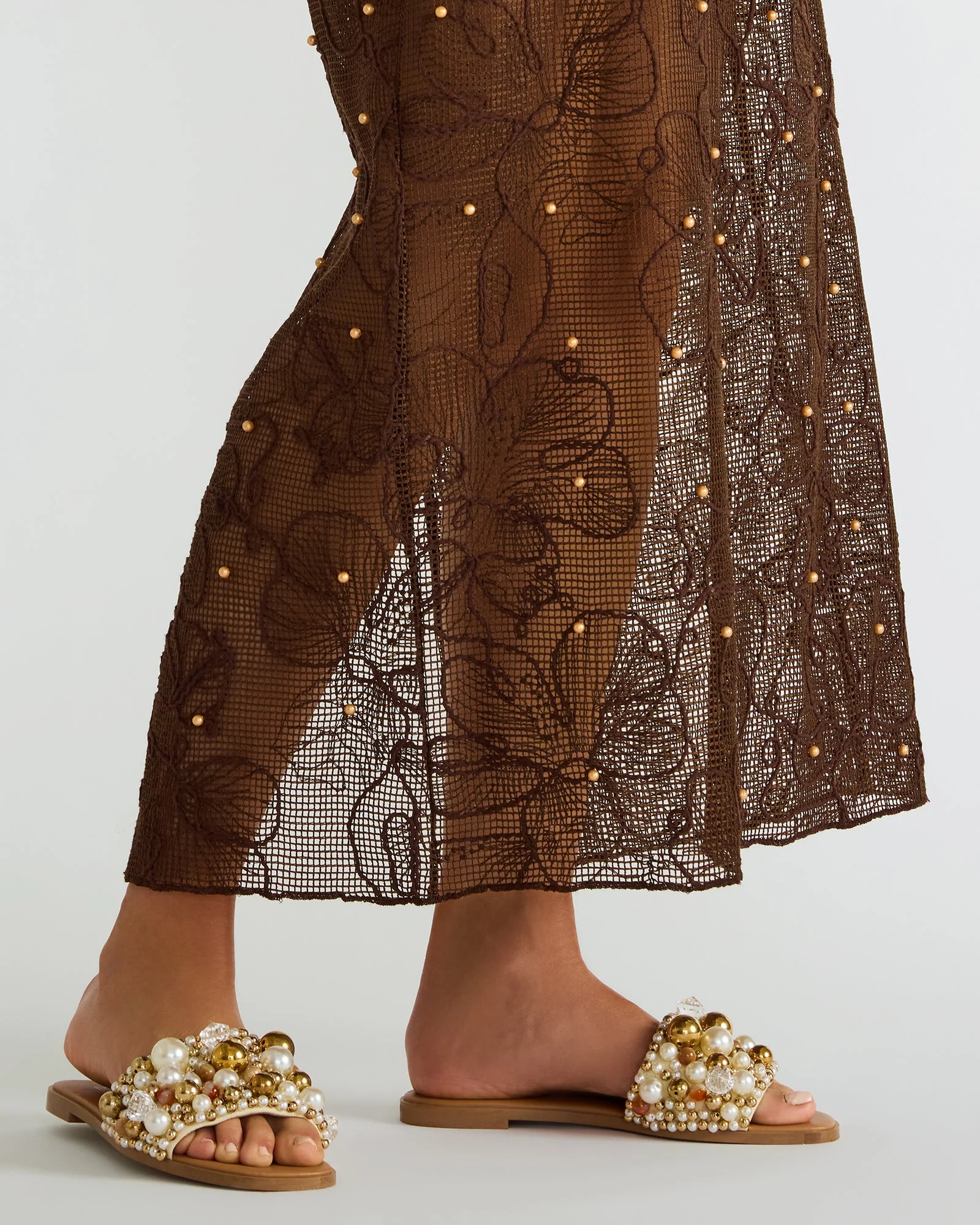 KLIO Coral Multi Ornament Embellished Slide Women's Sandal | Steve Madden (US)