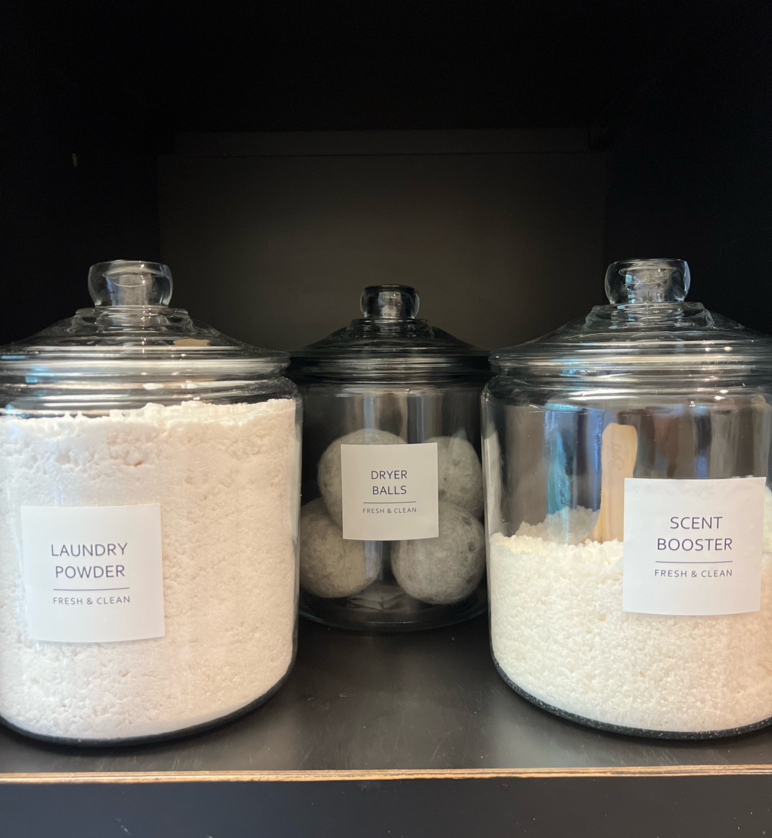 These Glass Containers with lids are good for so many things! I’ve used them for laundry detergent, bath bombs, gift giving, etc! So many uses and only $10!
Walmart, organization, storage, aesthetic, laundry room 

#LTKHome #LTKGiftGuide