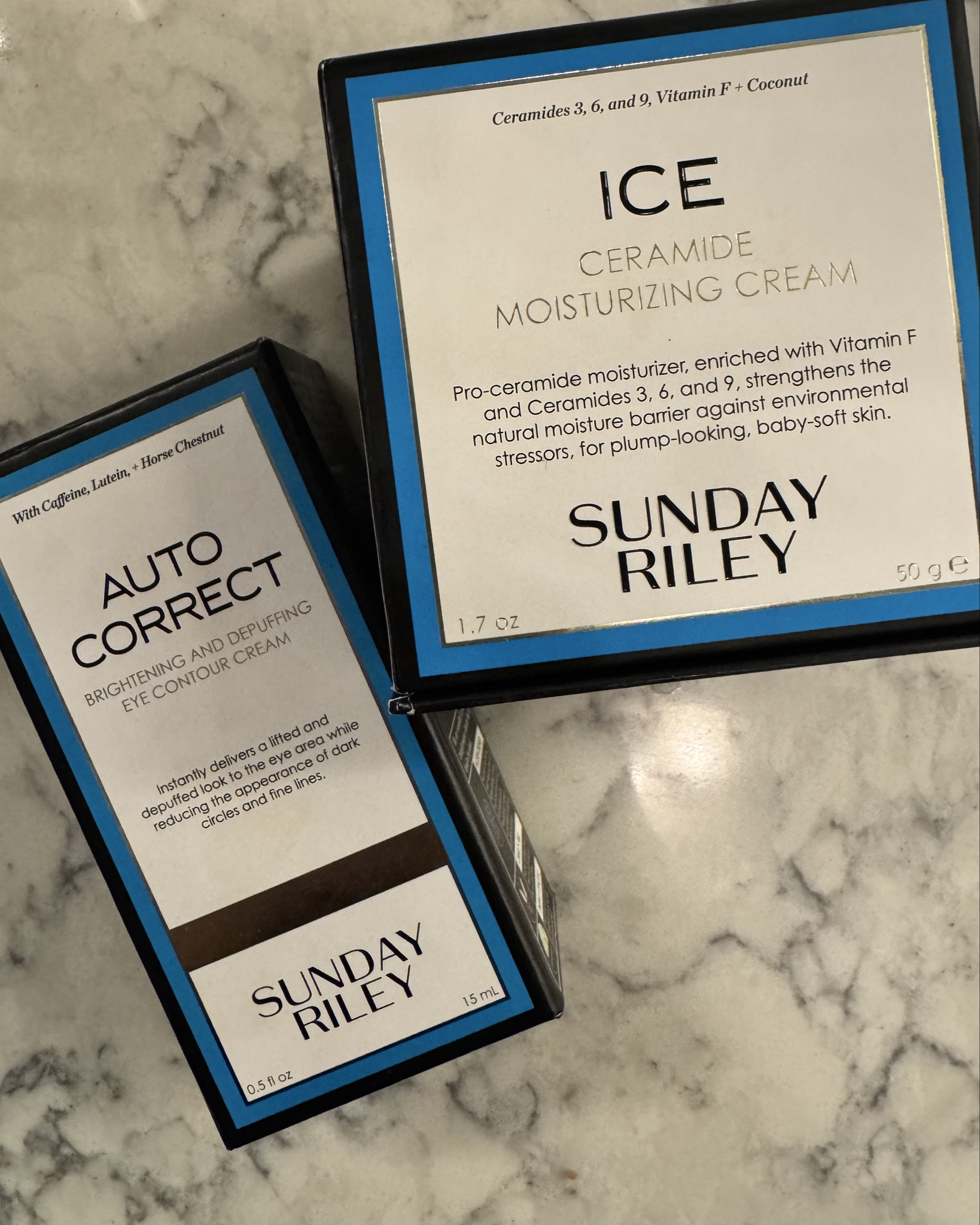 My skin is feeling so dry lately with cold weather. I went into Sephora and spoke with a really helpful salesman, I ended up purchasing two products from Sunday Riley and immediately ran home and washed my face and applied them. I couldn’t be happier. I feel so much more moisturized. I was also looking for an eye cream that would help brighten and de-puff and it delivered, this eye cream does it all. Right now you can also get a free gift with your Sunday Riley purchase over $60!