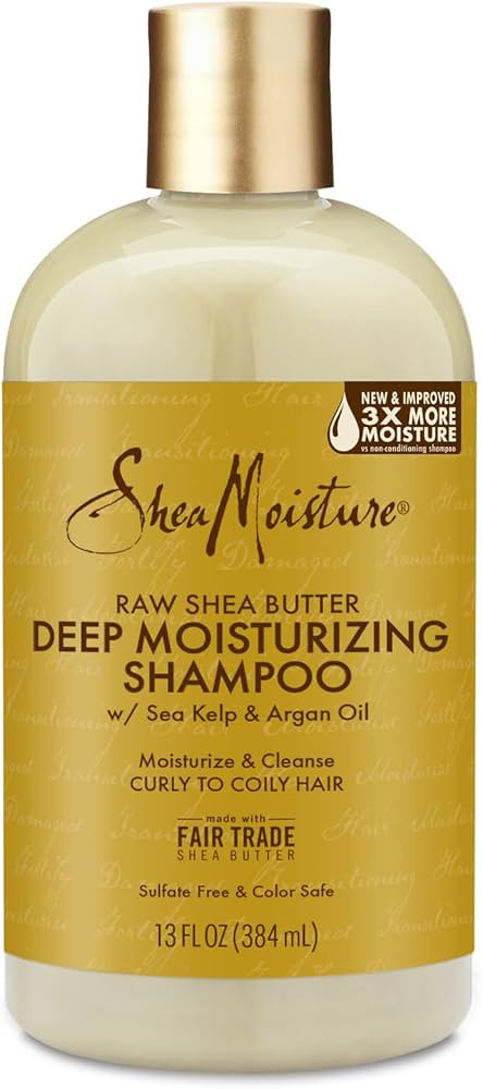 Shea Moisture Deep Moisturizing Shampoo repairs visible signs of damage Raw Shea Butter silicone ... | Amazon (CA)