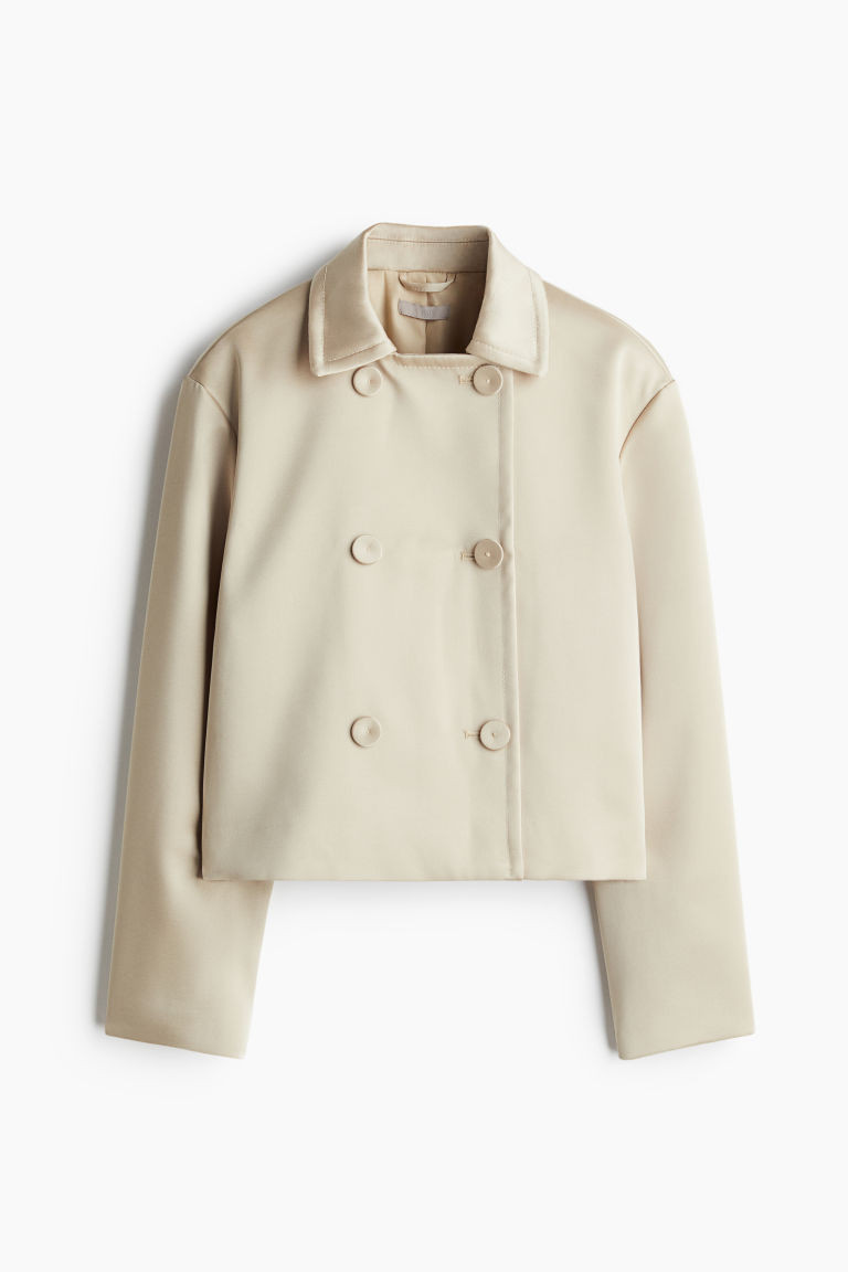 H & M - Double-Breasted Jacket - Beige | H&M (US + CA)