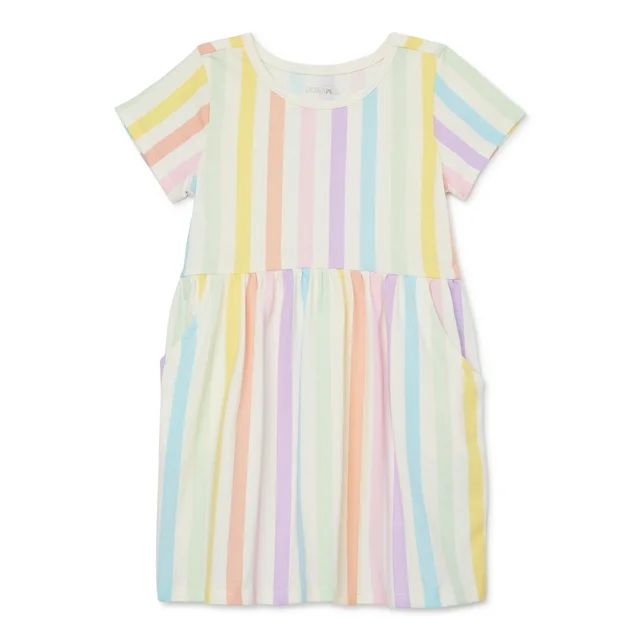 Garanimals Toddler Girl Stripe Skater Dress, Sizes 12M-5T - Walmart.com | Walmart (US)