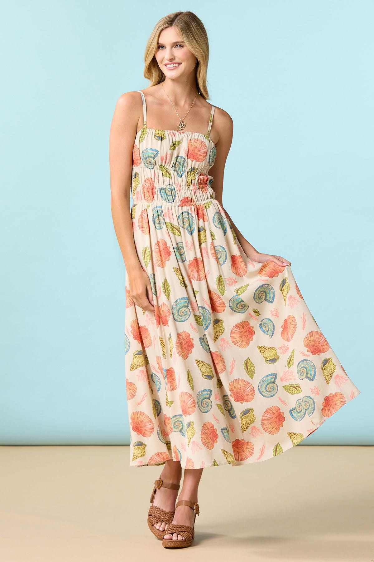 Sandy Shell Cinched Dress | Cato Fashions