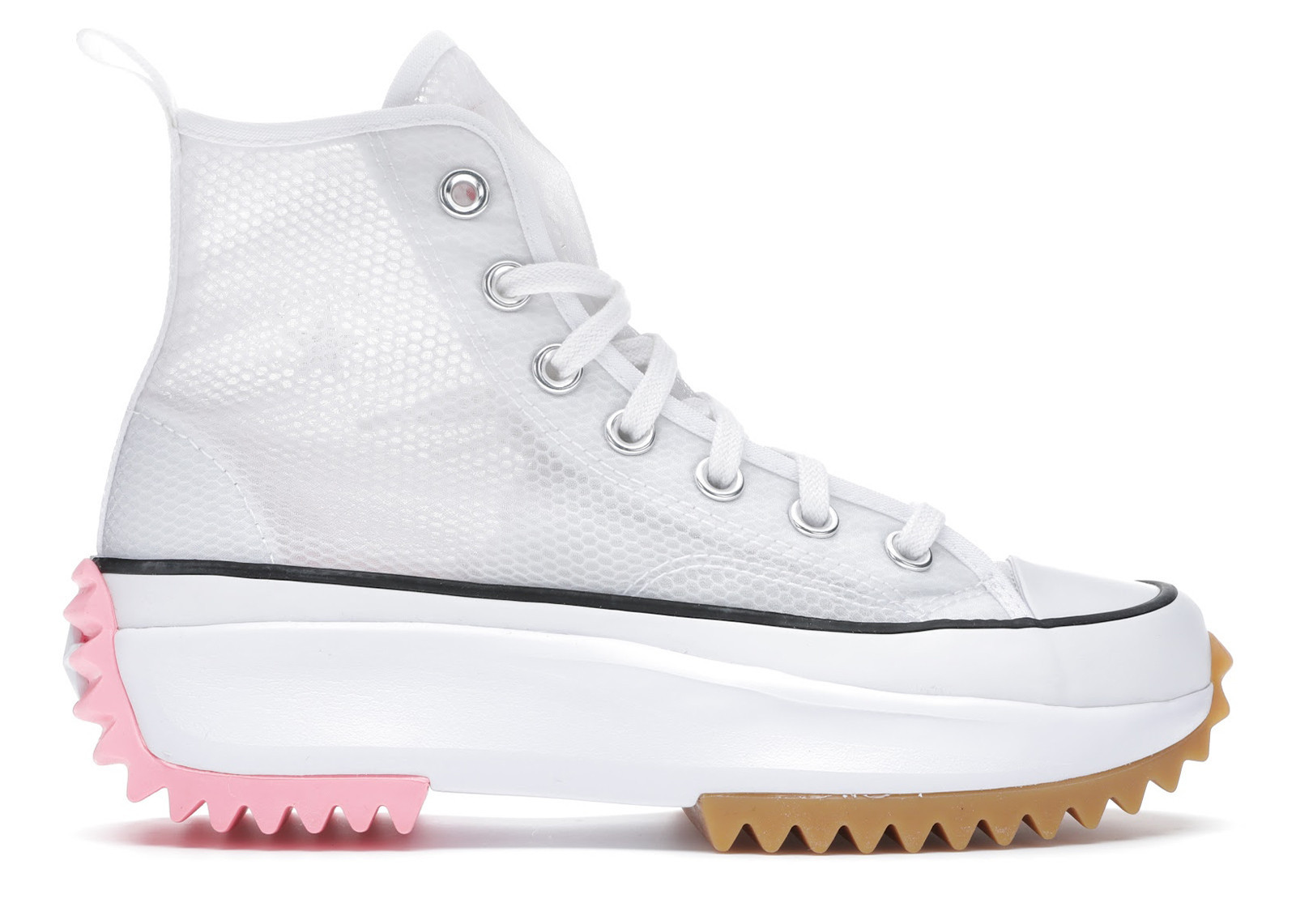 Men's Converse Run Star Hike Hi Concrete Heat Sneakers in White/Black/Electric Blush | StockX