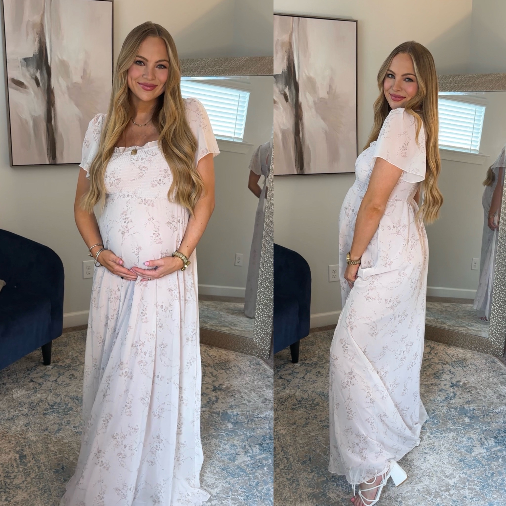 Pink baby shower dress
Maternity photoshoot
Maternity 
Bump friendly
Pregnant
Maxi dress
Summer dress
White lace up heels 

#LTKBaby #LTKStyleTip #LTKFindsUnder100