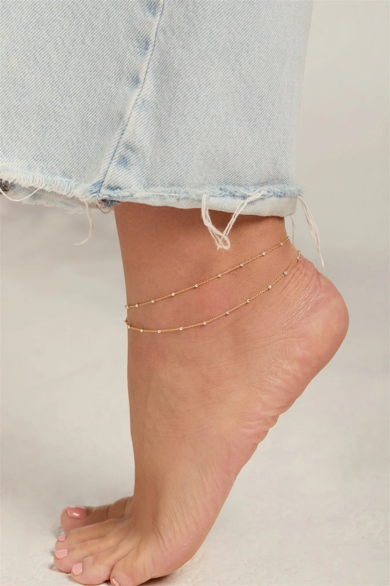 Austen Layered Anklet | Set & Stones