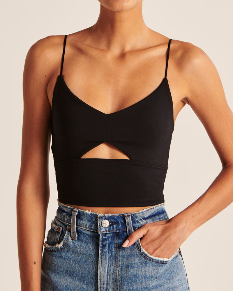 Women's Seamless Cutout Cami | Women's Tops | Abercrombie.com | Abercrombie & Fitch (US)