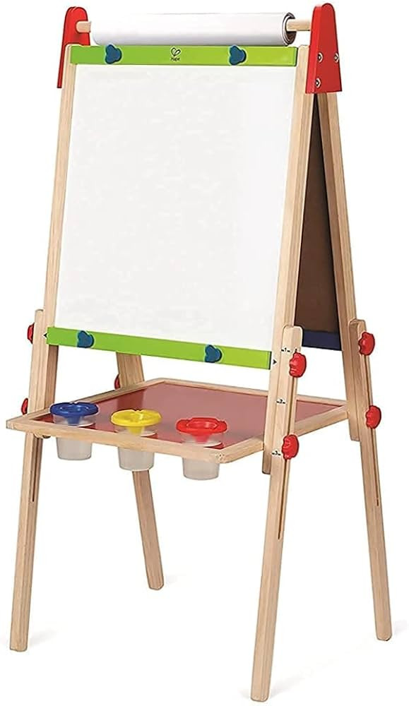 Award Winning Hape All-in-One Wooden Kid's Art Easel with Paper Roll and Accessories Cream, L: 18... | Amazon (US)