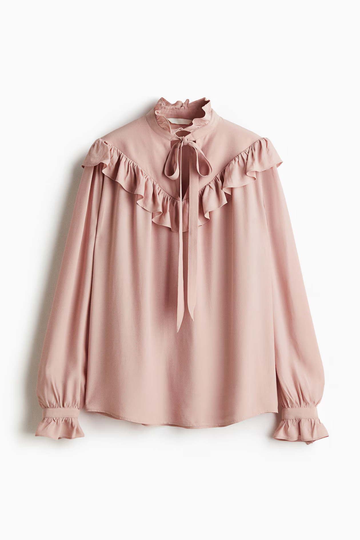 Blusa con ribetes de volante | H&M (FR, IT, ES, PT, BE)