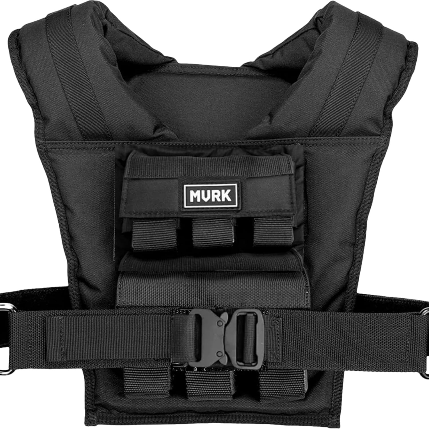 MVRK Weighted Vest Men 15lbs/25lbs/35lbs/45lbs/65lbs/100lbs – No-Bounce Adjusable Heavy Duty Rucking & Strength Training Vest with Removable Iron Weights for Calisthenics, HIIT, Hydrox | Amazon (US)