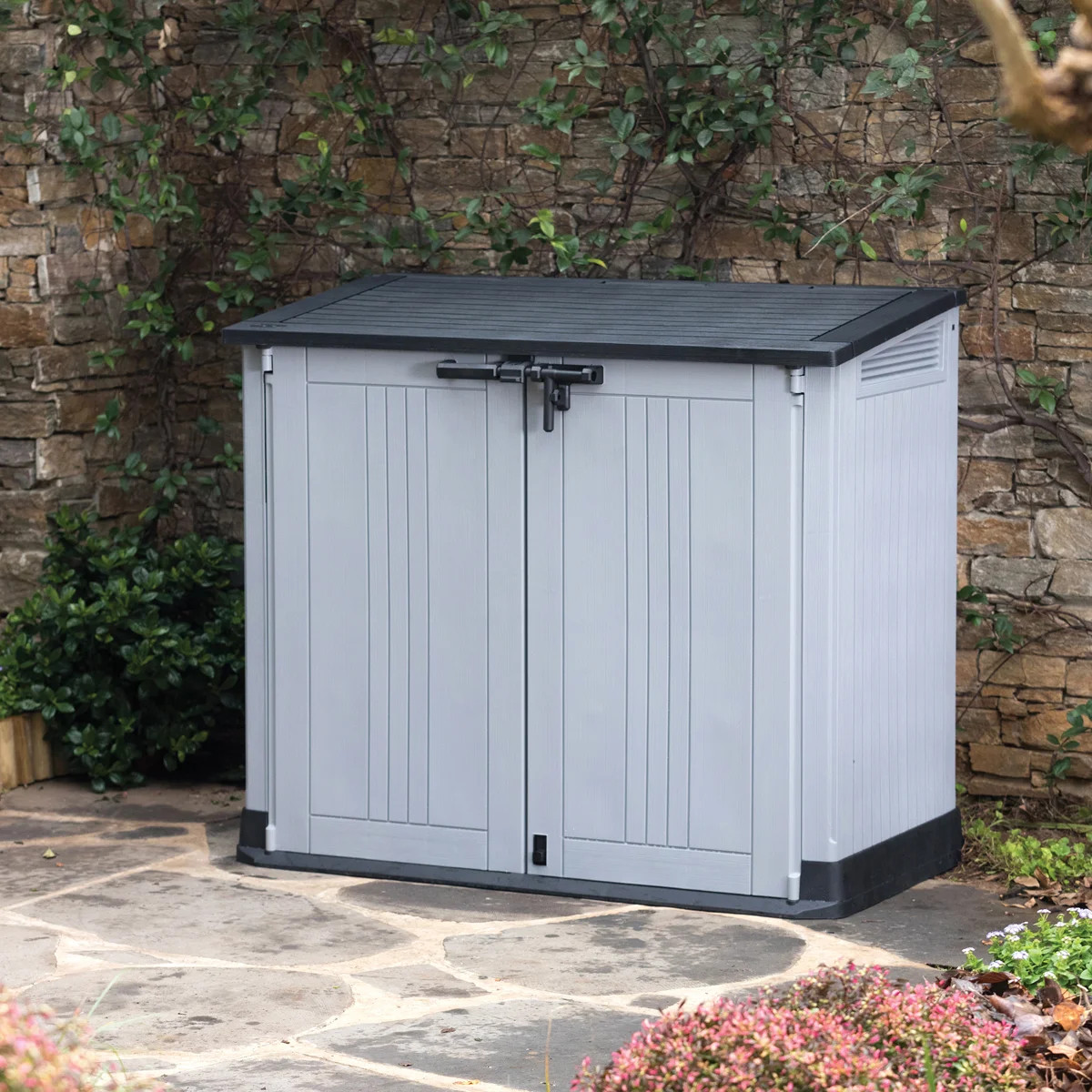 Keter Store It Out Prime Durable Resin Outdoor Storage Shed With Floor and Double Doors for Garde... | Wayfair North America
