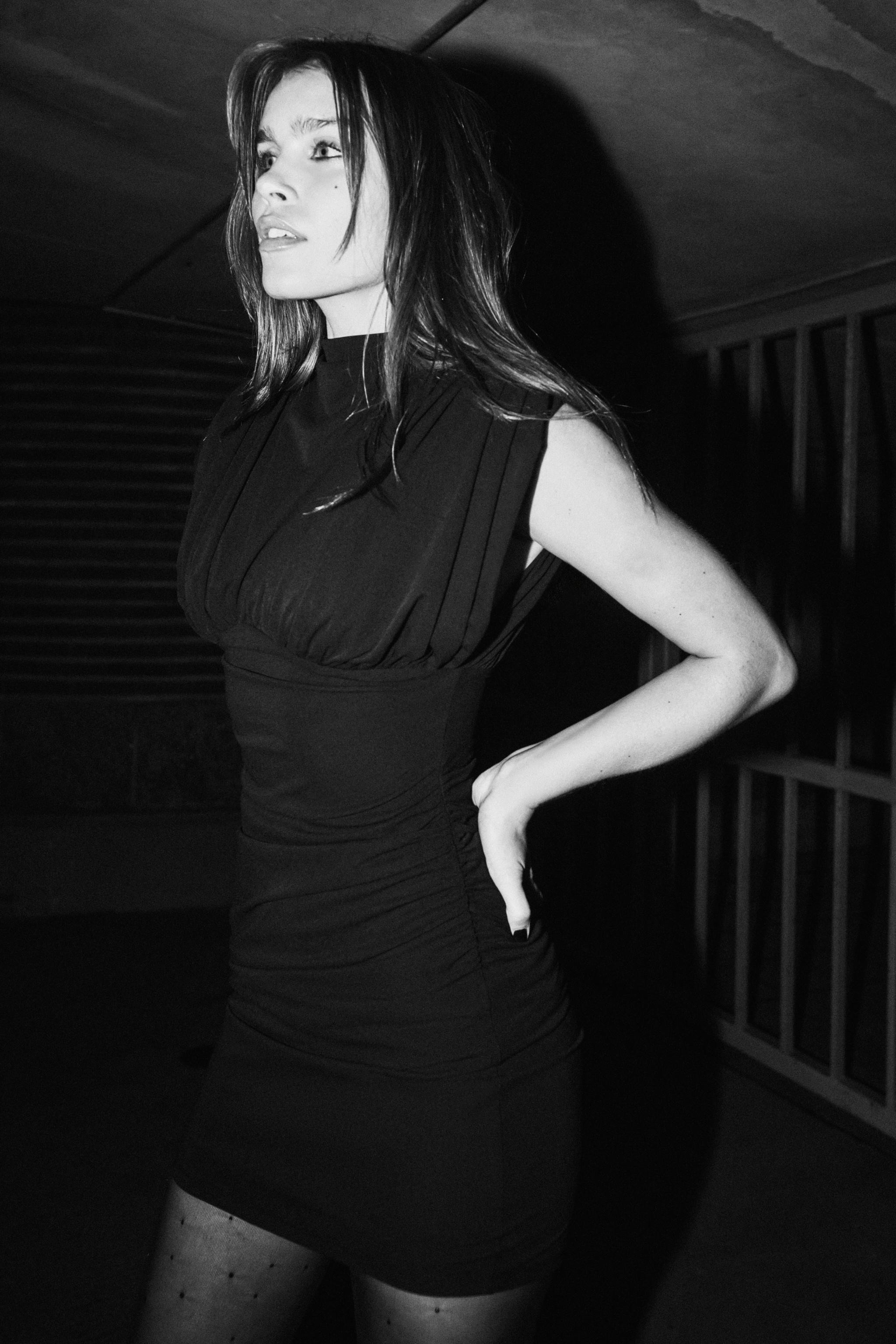 SHOULDER PAD MINI DRESS | Zara US