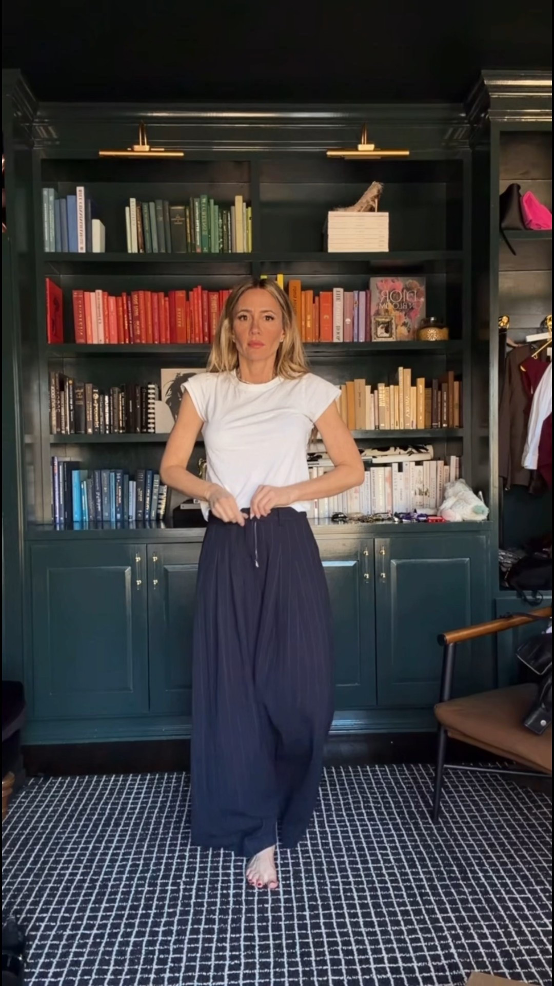 Any oversized trousers will do for a chic look. This Rent the Runway Staud top was an immediate must for. It’s a great price if you want to buy it  

#LTKdayinmylife #LTKgrwm #LTKootd