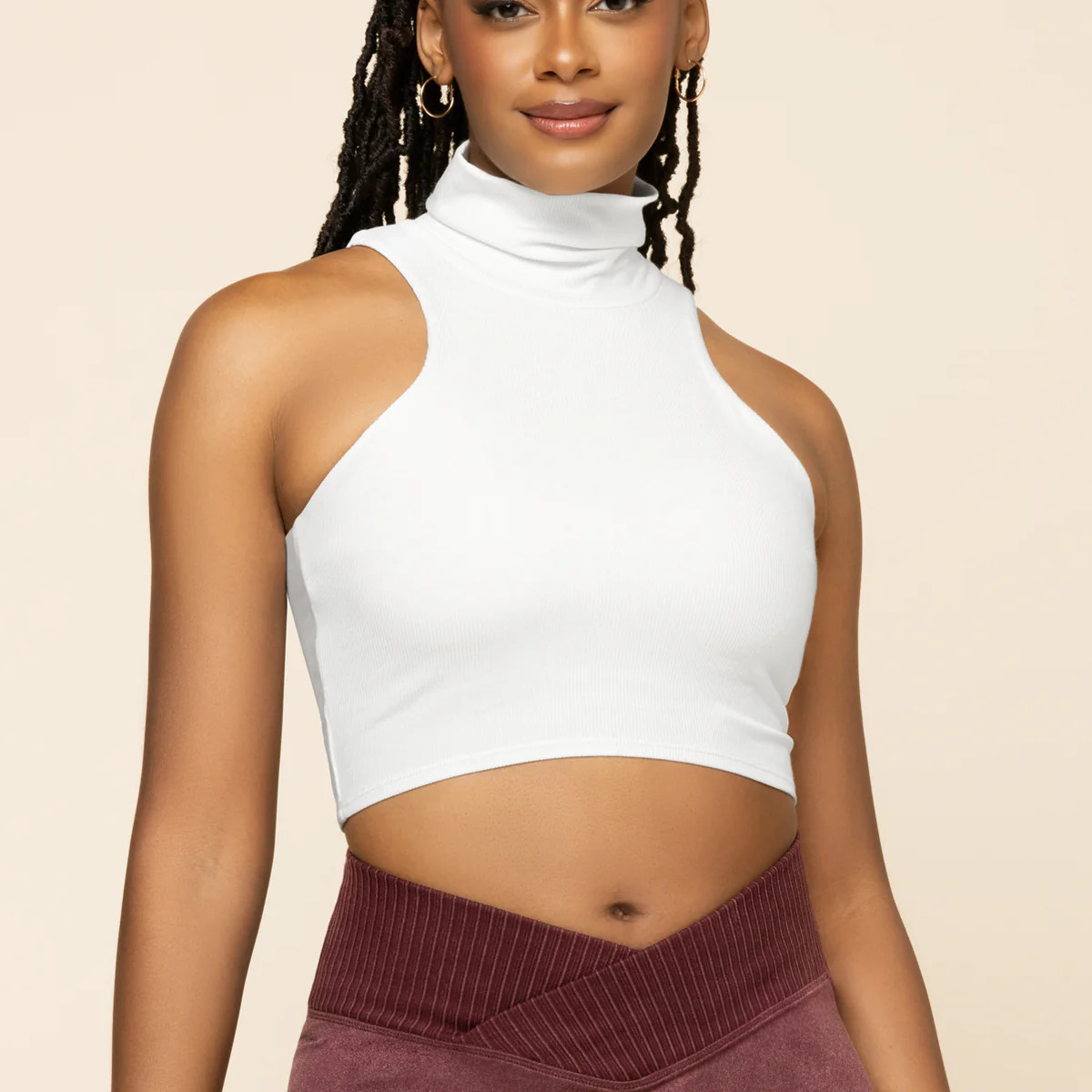 I Feel Cute Crop Top - Bright White | POPFLEX