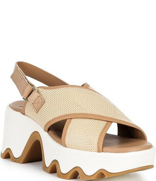 Kinetic Aura Slingback TXT Platform Sandals | Dillard's
