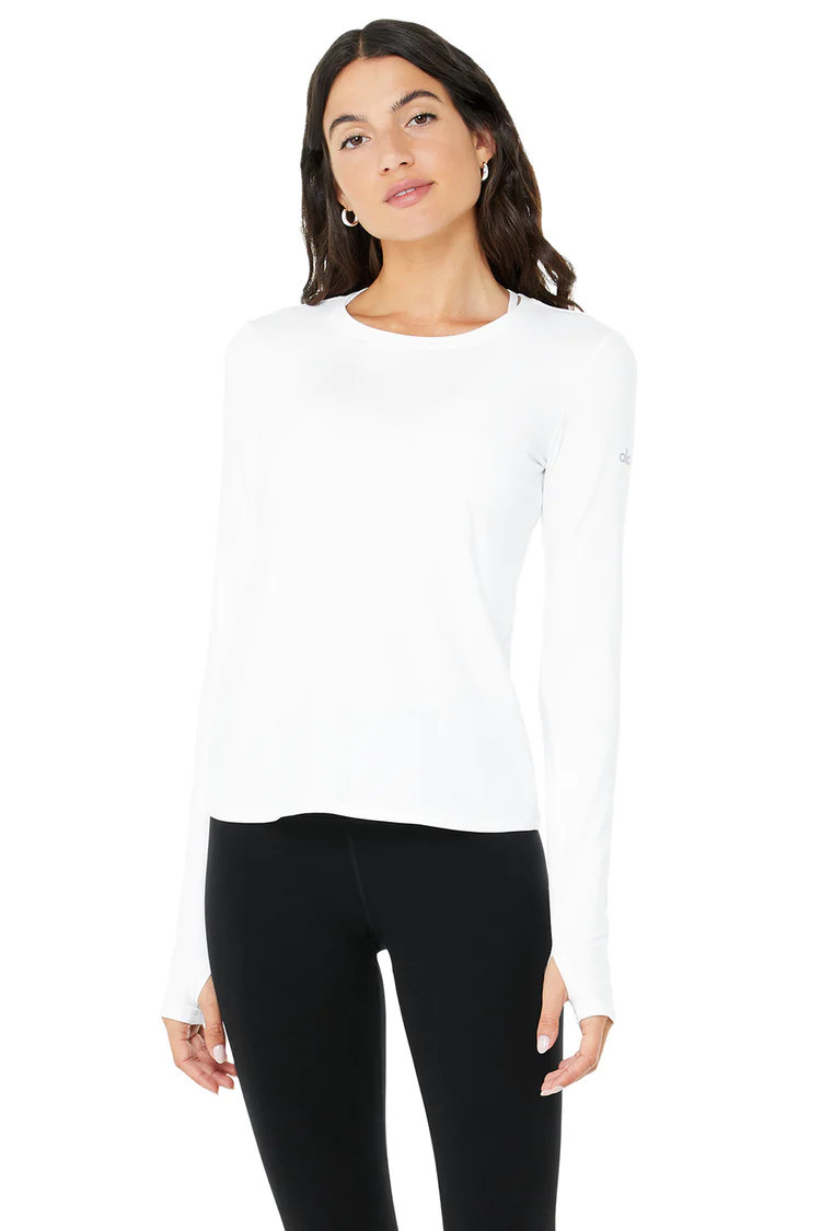 Alosoft Finesse Long Sleeve - Black | Alo Yoga (US)