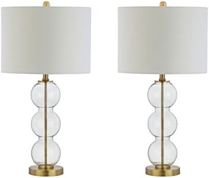 JONATHAN Y JYL1070A-SET2 Bella 27" Glass Triple-Sphere LED Table Lamp Contemporary,Transitional for  | Amazon (US)