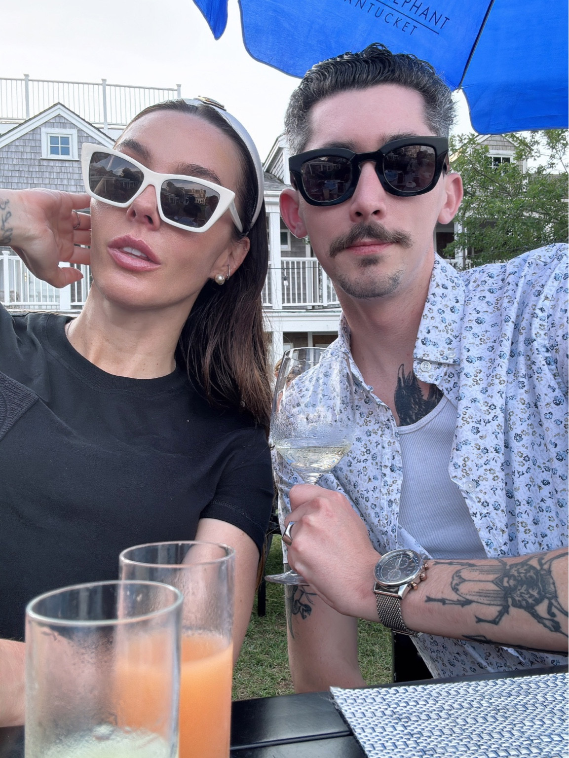 Another OOTD. Love these sunnies. Dress is Hermes but linked similar