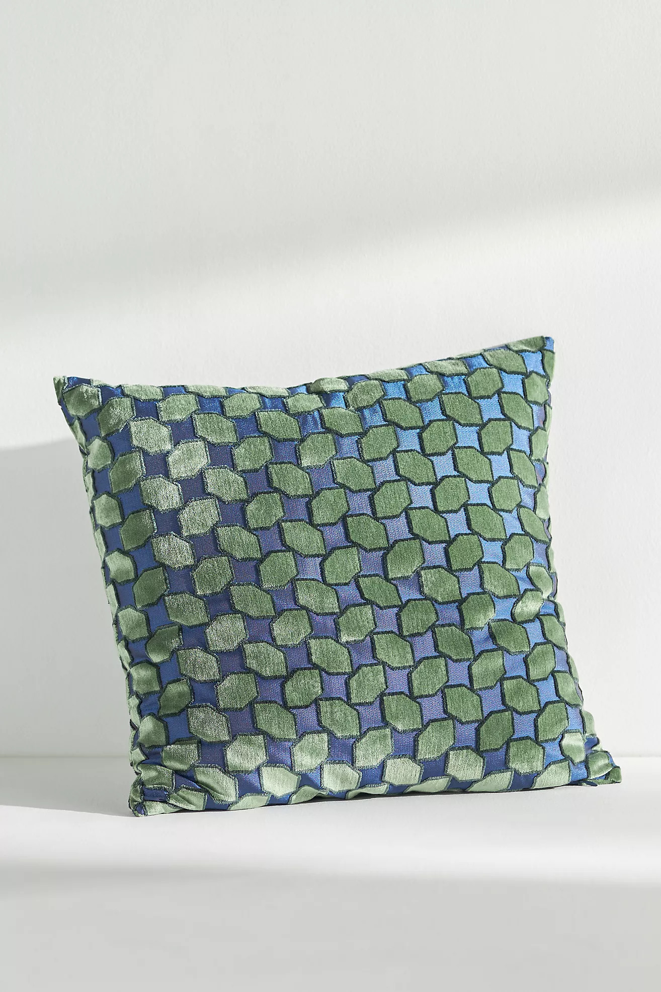 Gracen Geometric Velvet Pillow | Anthropologie (US)