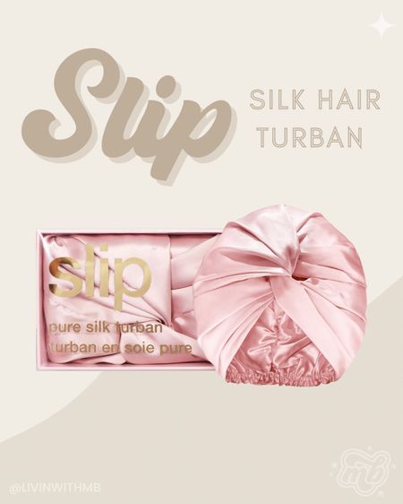 The Slip silk hair turban helps protect your hair from the effects of friction throughout the night. Great for extensions and natural hair  

#LTKbeauty #LTKstyletip #LTKFind