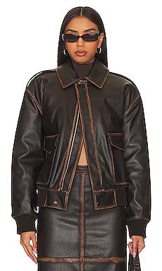 Bo Faux Leather Jacket
                    
                    L'Academie | Revolve Clothing (Global)