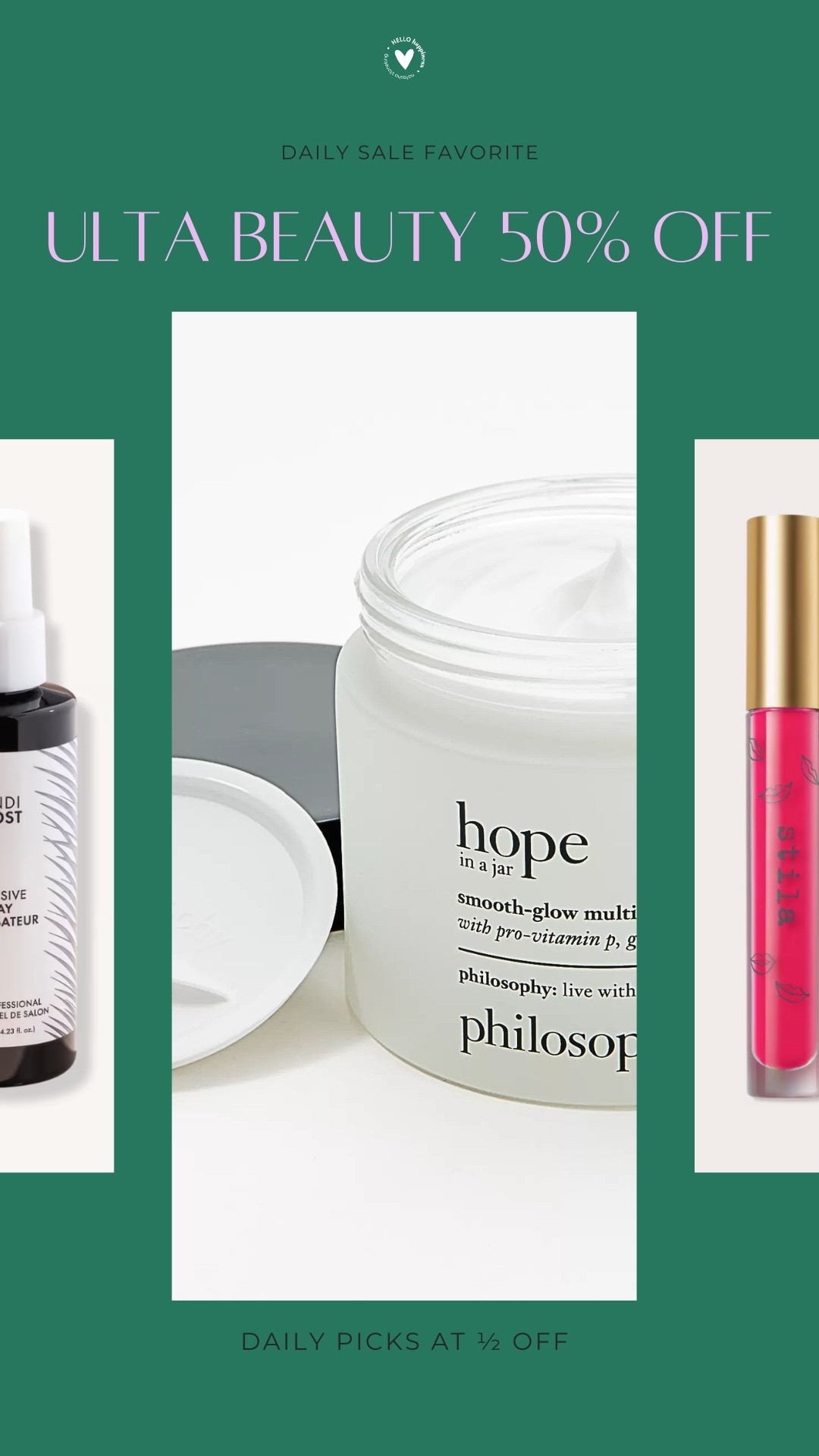 ULTA BEAUTY 50% OFF 💄💗 today’s beauty deals are GOOD!! From skincare to makeup + hair favorites, I rounded up the best 50% off finds worth adding to cart!

#LTKBeauty #LTKSaleAlert #LTKgrwm