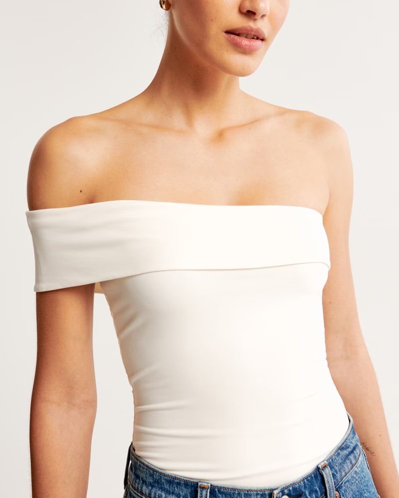 Women's Asymmetrical Cotton-Modal Top | Women's Tops | Abercrombie.com | Abercrombie & Fitch (US)