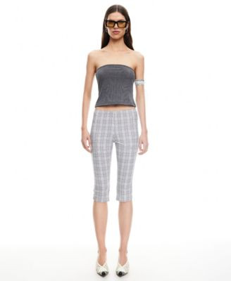 Women's Checked Starlet Capri Pants | Macy's
