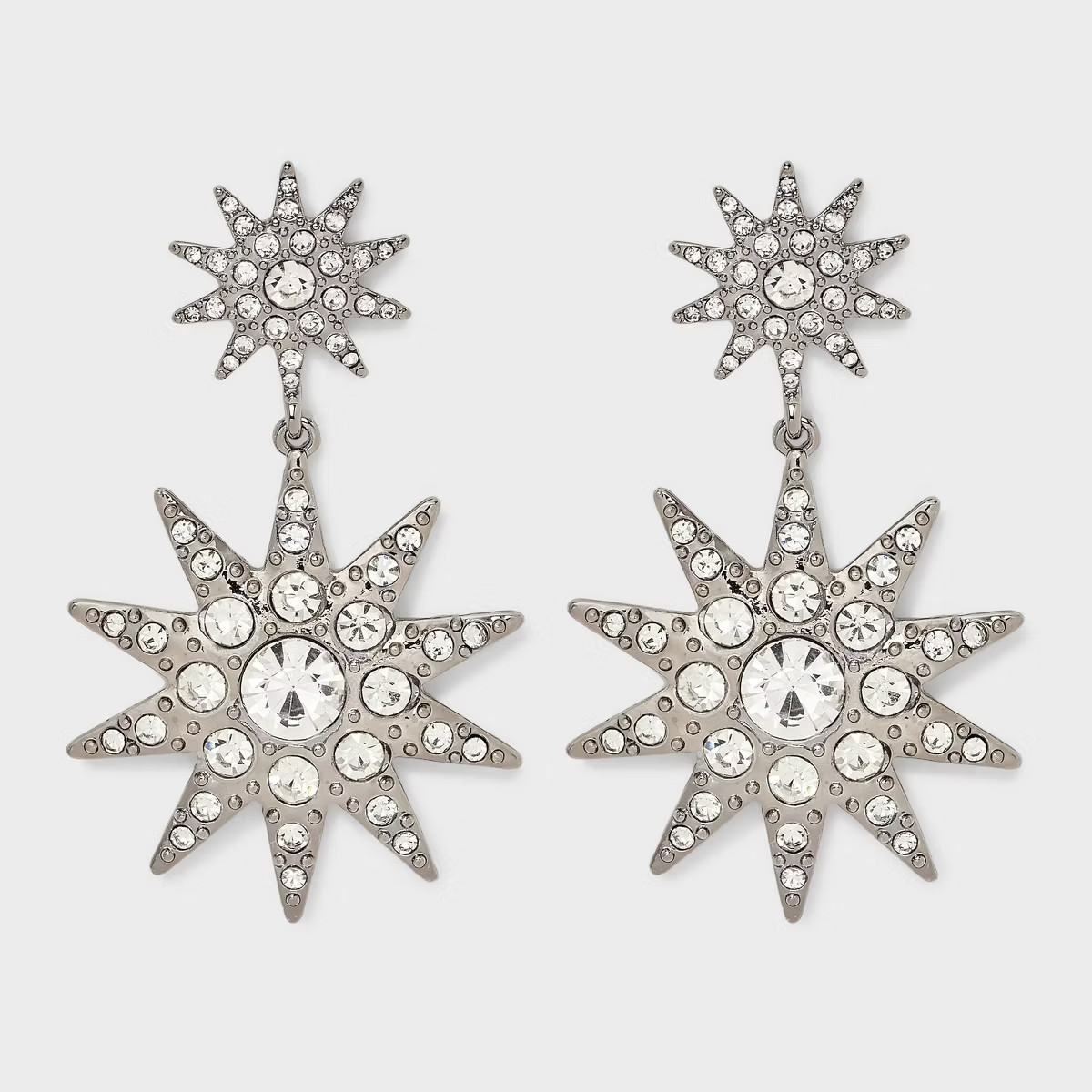 Star Drop Earrings - A New Day™ Clear | Target