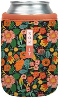 Sok It CanSok Sleeve for Beer & Soda Insulated Neoprene Cover (Floral Affair, 12oz Can Sleeve) | Amazon (US)