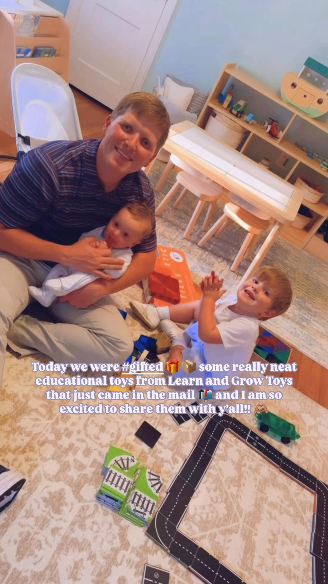 Today we were #gifted 🎁📦 some really neat educational toys from @learnandgrow_toys that just came in the mail 📬 and I am so excited to share them with y’all!! 🫶🏽 #happymail #learnandgrowtoys #learnandgrowtoyscollab 

It really has been neat to see this little Instagram continue to grow and open doors for our family in this season of raising 🤱 and teaching 🍎 littles 👶🏼 - such a gift!! ✨ #playbasedlearning #playlearngrow 

✨ Learn and Grow Toys ✨ is a family owned company specializing in developing innovative, high quality open-ended and educational toys with a focus on developing your child’s STEAM, creative, and critical thinking skills!! 💫💭🌈 #openendedplay #playtolearn 

They recently launched the world’s first magnetic 🧲 road and train 🚂 toppers on Amazon! 🛒 These toppers allow you to create roads by adding them to existing magnetic tiles!! ◻️

Judson was SO excited to open this “happy mail” 📦 from this incredible company and played with these for hours (and already can’t wait to play again as soon as he wakes up in the morning)!! 😍 

I love how these toys are completely open ended and facilitate play based learning - which is so near and dear to my heart as a former kindergarten and pre-school teacher turned stay-at-home mommy (and now teaching my babies 🍎)!! 

Anyhoo, we are so grateful to Learn & Grow toys for sending these awesome open-ended educational magnetic tiles and toppers for our little Judson and can’t recommend them enough!! 👏🏽

I linked these for y’all over on my LTKit shop (at the link 🔗 in my bio!), so make sure to go check them out there!! 🛍️🫶🏽

Comment PLAY below 👇🏽 and I will send you a direct link to these magnetic tiles 🧲 and super fun magnetic tile toppers ◻️, too!! 🚗🚂

| Motherhood | Country Living | Stay at Home Mom | Homemaker | Newborn and Toddler Days | Boy Mama x 2 | Play Based Learning | Learn by Play | Learning at Home | Home Learning


#LTKFamily #LTKHome #LTKKids