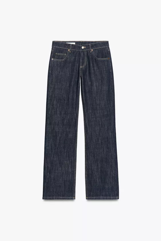 TRF WIDE LEG LOW RISE JEANS | Zara US