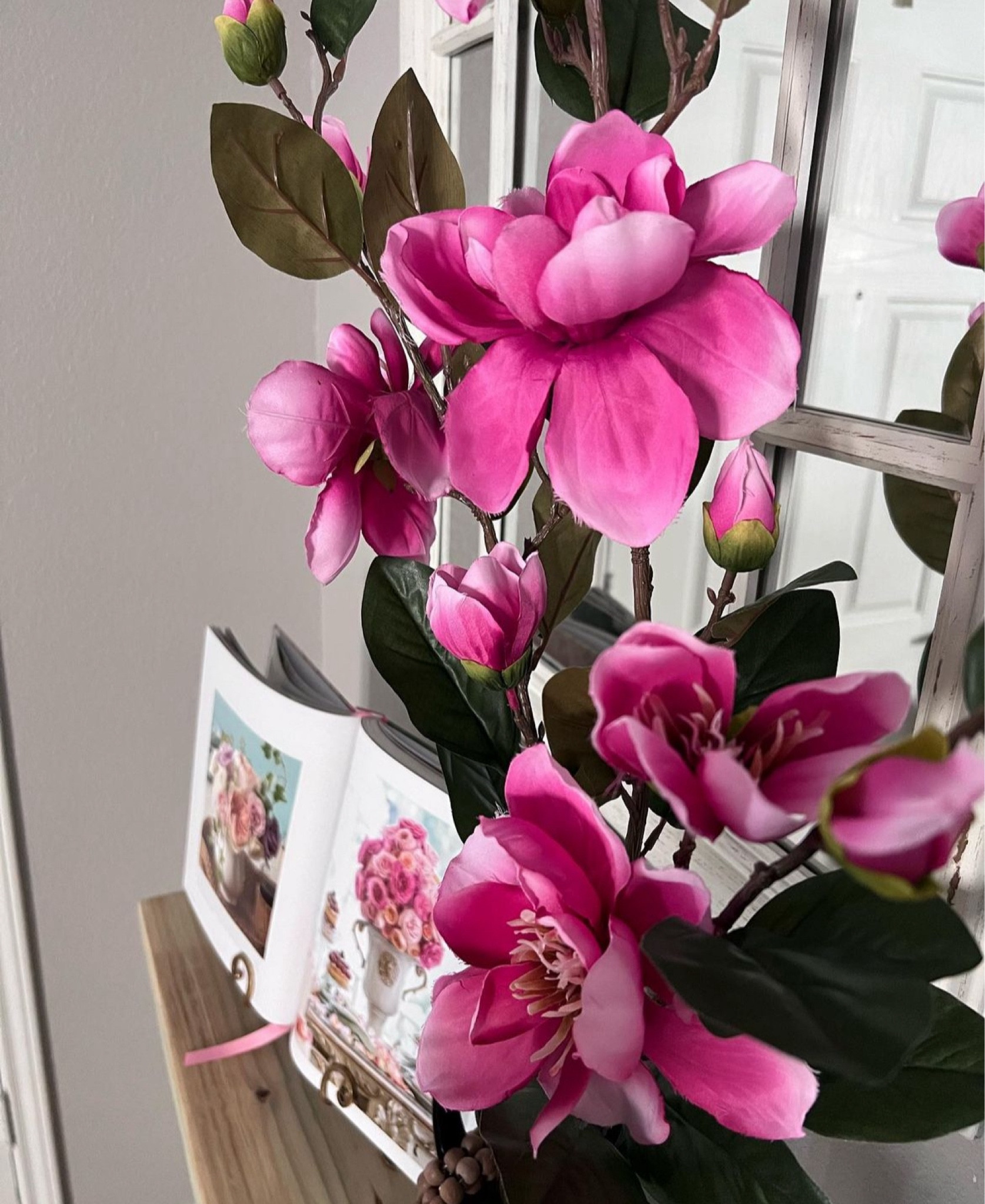 Pink magnolias with a greeting presence in my entryway. 

#LTKSeasonal #LTKhome