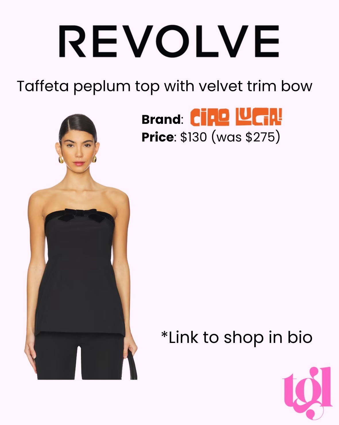 Today only: Get 20% OFF SITEWIDE With Code HAPPY20

Another holiday party top on sale. Taffeta fabric (63% cotton, 37% nylon) with velvet bow. From brand Ciao Lucia at Revolve. 

#ciaolucia #revolve #velvetbow #peplumtop

#LTKSeasonal #LTKHoliday #LTKSaleAlert