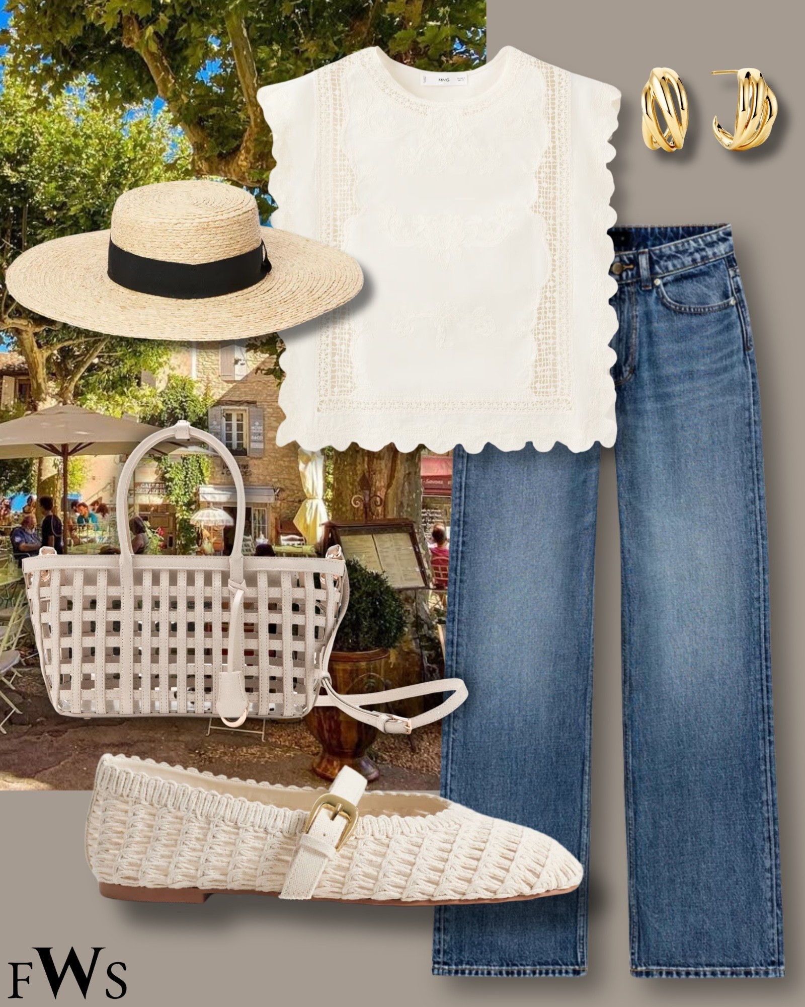 Farmers market/ marché outfit inspo 🤍☀️ 

#LTKstyletip #LTKsummer #LTKover50style