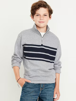 French Rib Quarter-Zip Sweater for Boys | Old Navy (US)