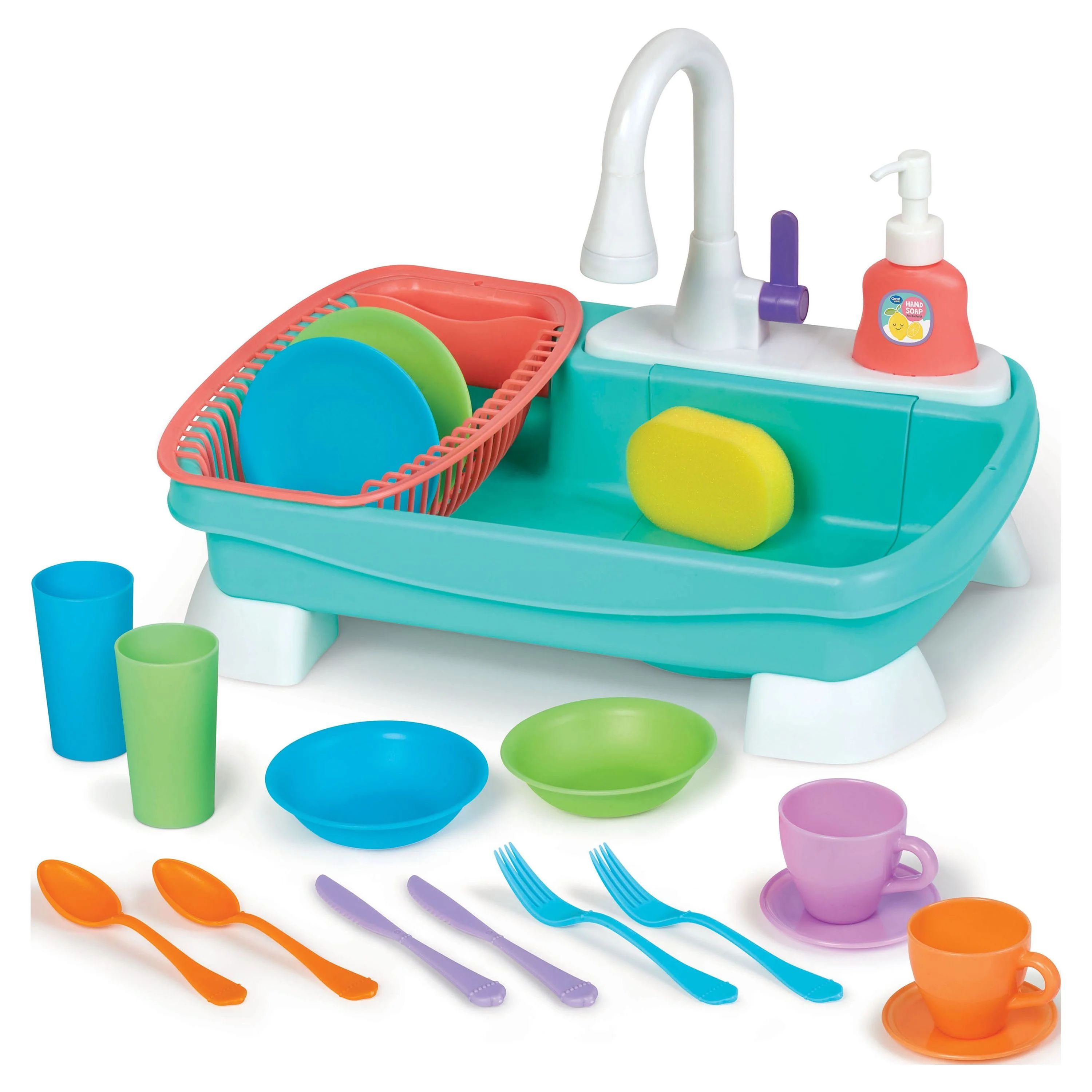 Spark Create Imagine 21 Piece Sink Plastic Play Kitchen, Multi-color | Walmart (US)