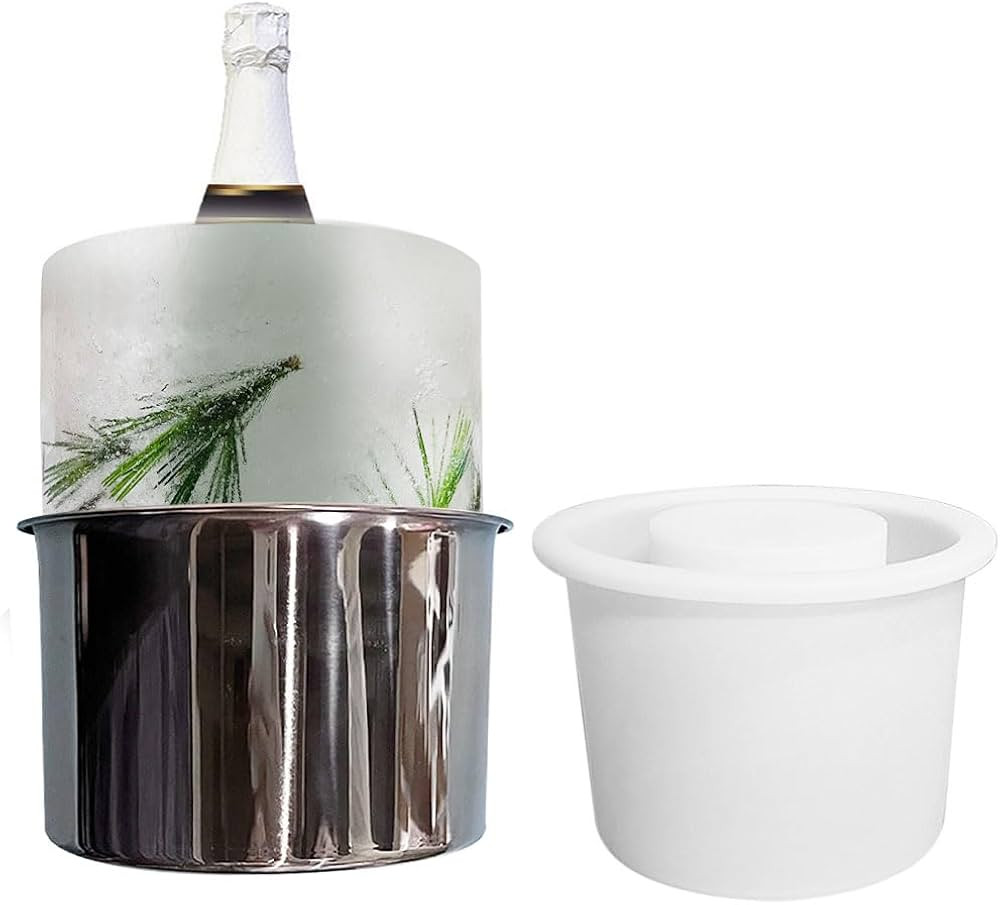 Ice Mold Wine Bottle Chiller DIY Ice Bucket for Champagne Wine Whisky Cocktail Beer Drink Party W... | Amazon (CA)