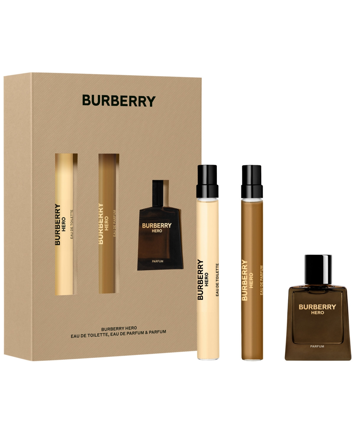 Burberry Men's 3-Pc. Hero Fragrance Gift Set | Macy's
